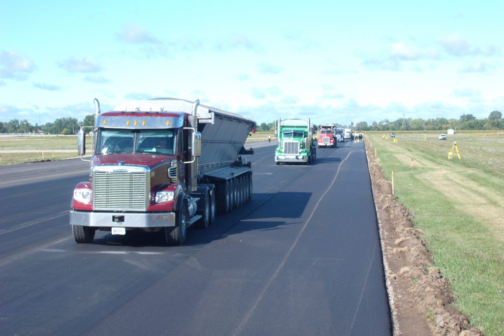 Paving of the Harry Browne Airport in Saginaw County, MI